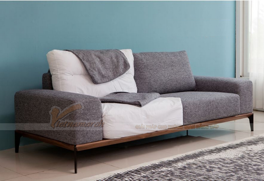 Ghế sofa gỗ bền đẹp, thiết kế trẻ trung hiện đại – Mã: SGV-002 > Ghe sofa go ket hop dem tua an tuong thu hut