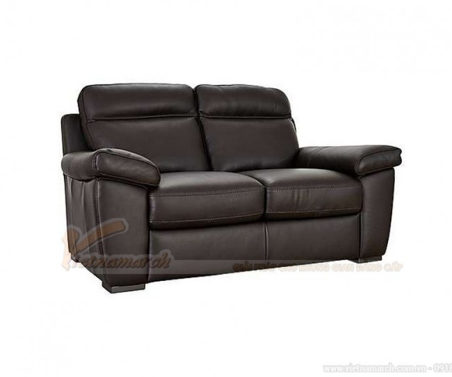 Ghế sofa văng chất liệu da hai vị trí ngồi ấn tượng đặc biệt