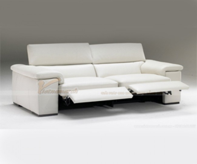 Mẫu ghế sofa văng phòng khách chất liệu da bò cách tân cao cấp – Mã: SDV-078