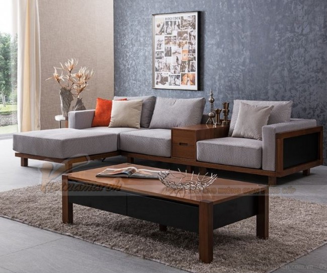 Bộ ghế sofa gỗ sang trọng, thiết kế mới nhiều tiện nghi – Mã: SGV-001