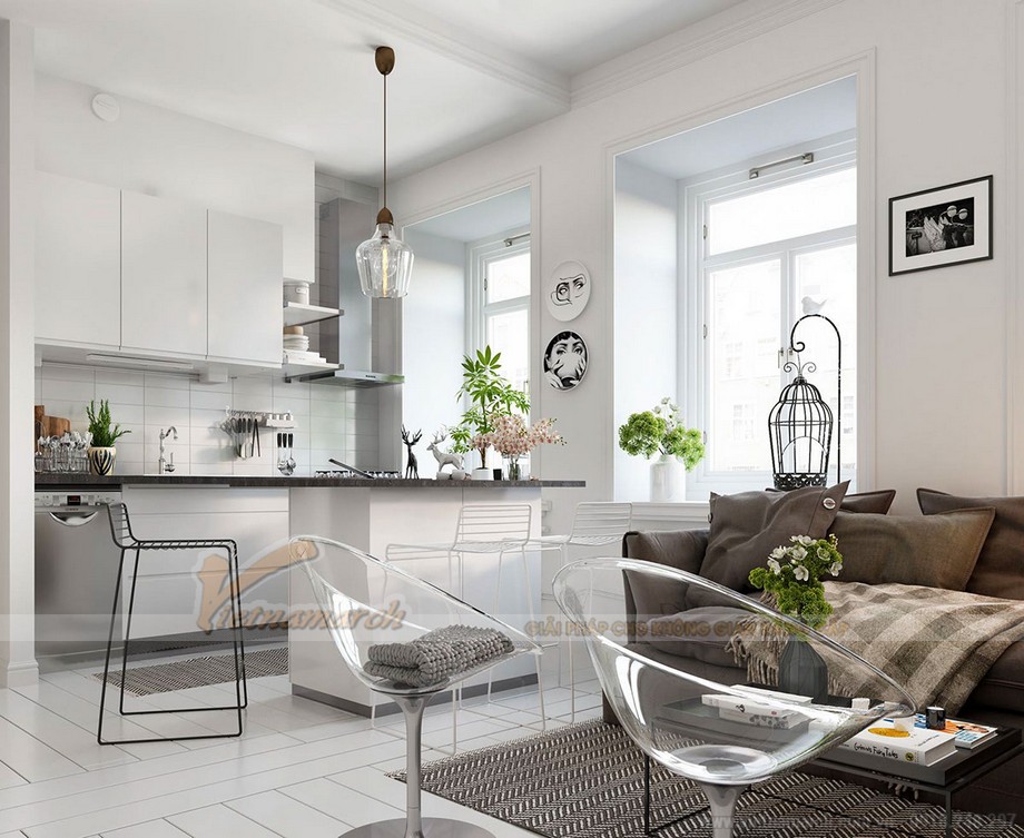 Thiết kế nội thất theo phong cách Scandinavian cho những căn hộ chung cư có diện tích nhỏ > Thiết kế nội thất chung cư