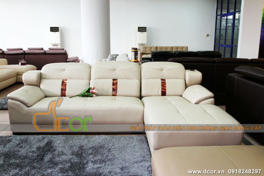 Mẫu ghế sofa da góc – Mã: DG20 > 20-1