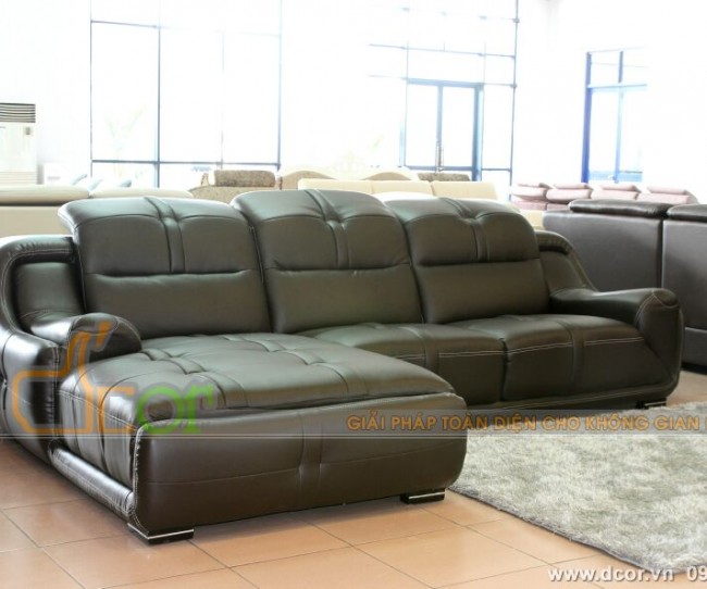 Mẫu ghế sofa da góc – Mã: DG01 – Không thể bị dung hòa bởi các yếu tố xung quanh