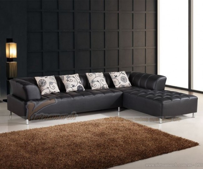 Ghế sofa da màu đen và ý nghĩa phong thuỷ hết sức độc đáo, thú vị