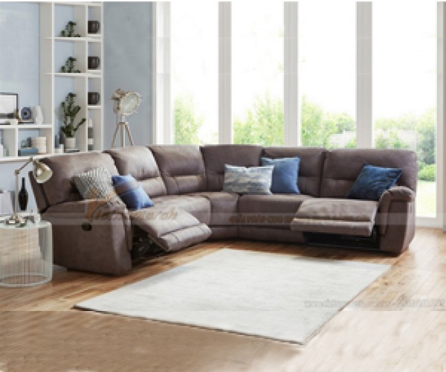 Các mẫu ghế sofa góc bọc vải cao cấp phòng khách phổ biến hiện nay