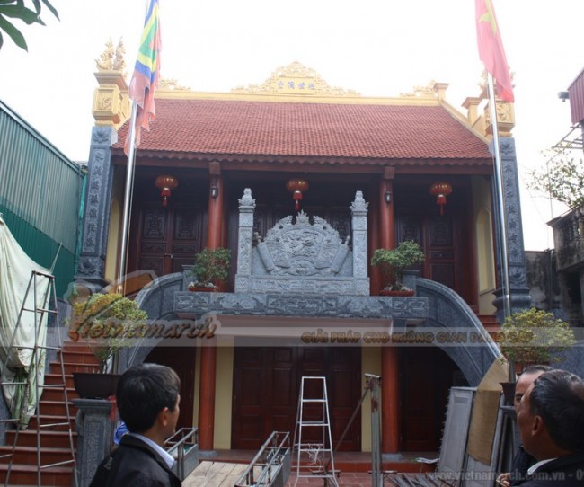 Thi công xây dựng nhà thờ tổ 2 tầng tại Bắc Giang