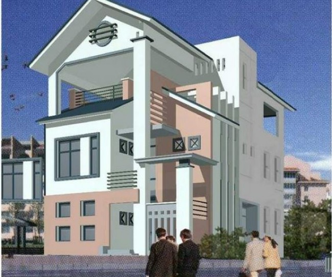 Hồ sơ thiết kế biệt thự phố 3 tầng nhà anh Đông tại Hà Tĩnh