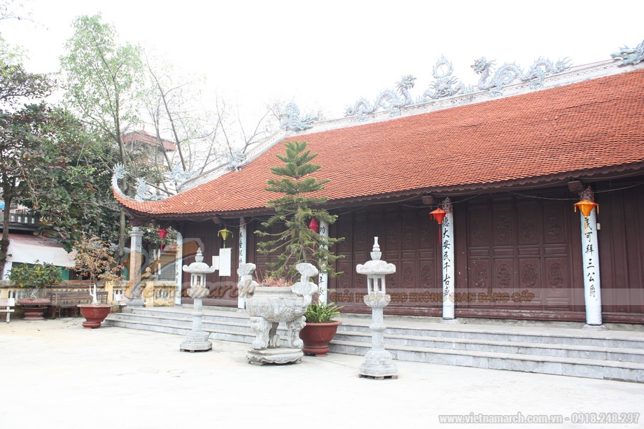 Kiến trúc chùa 5 gian 4 mái cổ kính, linh thiêng tại Bắc Ninh > Ngôi chùa 5 gian rộng và linh thiêng
