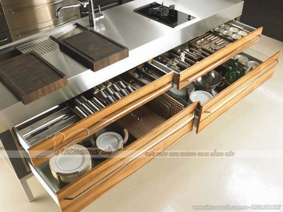 Những mẫu tủ bếp có ngăn kéo tiện lợi không thể thiếu trong căn bếp nhà bạn > tu-bep-06