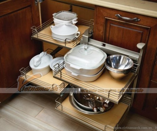 Những mẫu tủ bếp có ngăn kéo tiện lợi không thể thiếu trong căn bếp nhà bạn