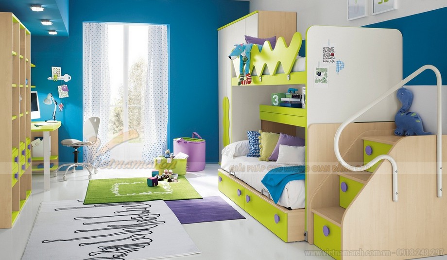 Thiết kế phòng ngủ cho trẻ cực kì sáng tạo dành riêng cho biệt thự Hoa Lan > thiet-ke-phong-ngu-cho-tre-cuc-ky-sang-tao-danh-rieng-cho-biet-thu-hoa-lan04