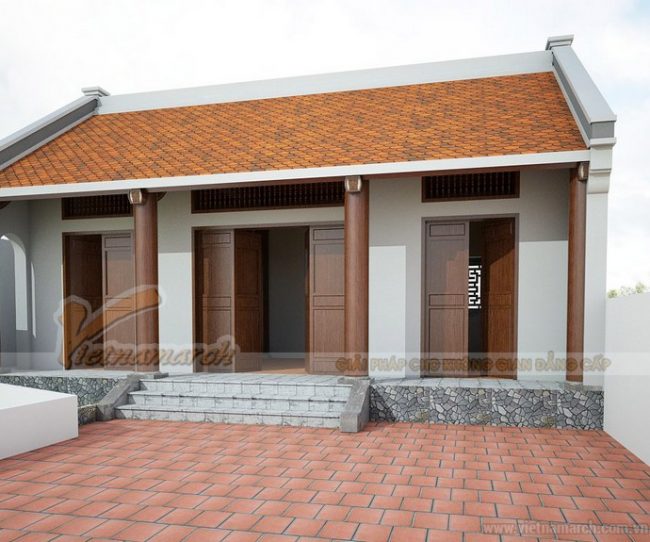 Thiết kế và thi công hoàn thiện nhà thờ dòng họ tại Thạch Thất – Hà Nội