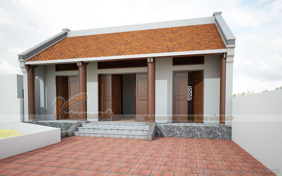 Thiết kế và thi công hoàn thiện nhà thờ họ tại Thạch Thất - Hà Nội