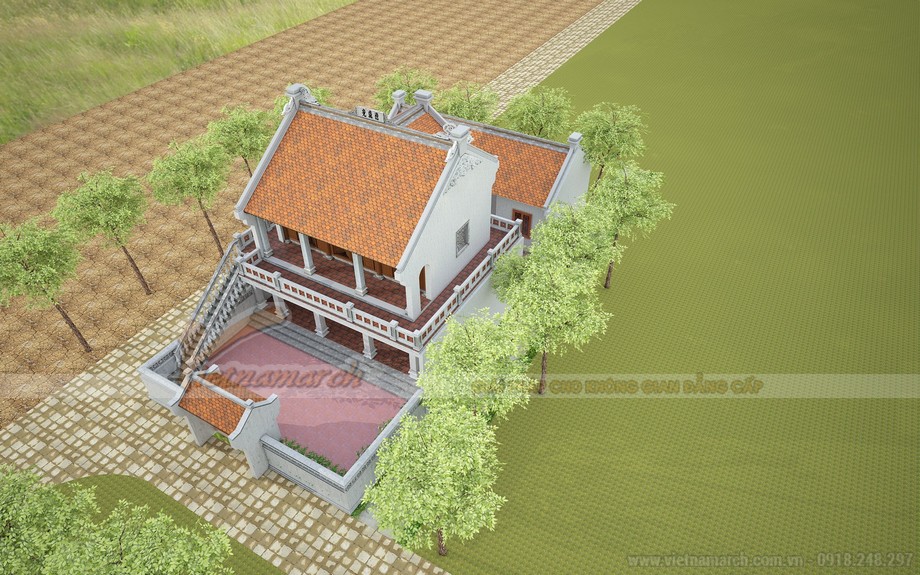 Mẫu thiết kế nhà thờ tổ 2 tầng ở Thái Bình > mau-thiet-ke-nha-tho-ho-2-tang-o-thai-binh2