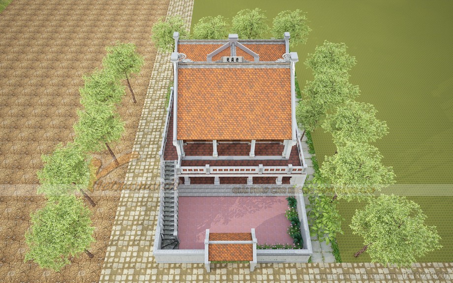 Mẫu thiết kế nhà thờ tổ 2 tầng ở Thái Bình > mau-thiet-ke-nha-tho-ho-2-tang-o-thai-binh4
