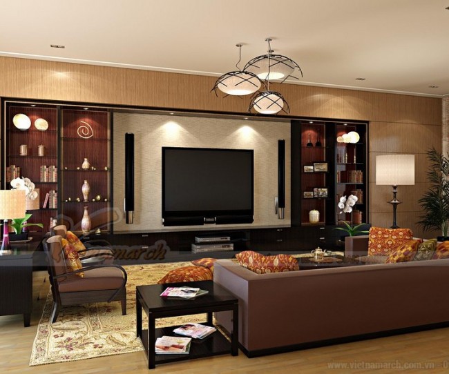Phương án thiết kế nội thất hiện đại cho căn hộ 02 tòa Ruby 3 Goldmark City