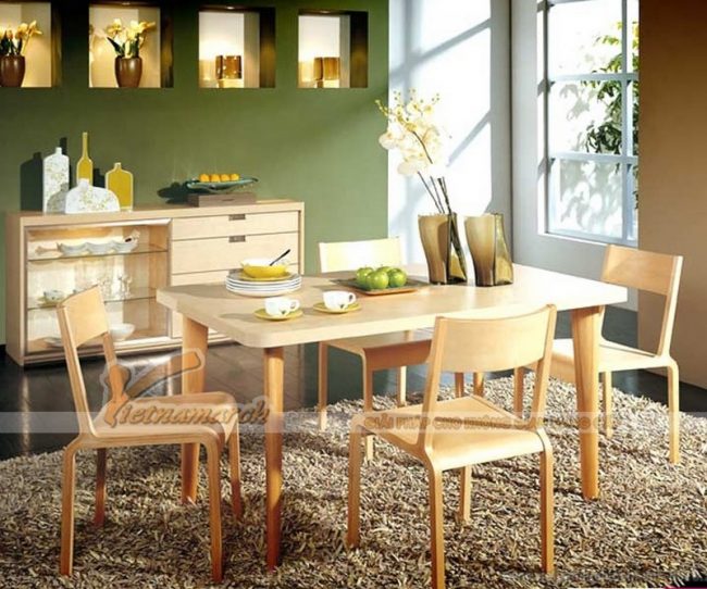 Mẫu bàn ăn hiện đại, thiết kế phá cách cho không gian phòng bếp