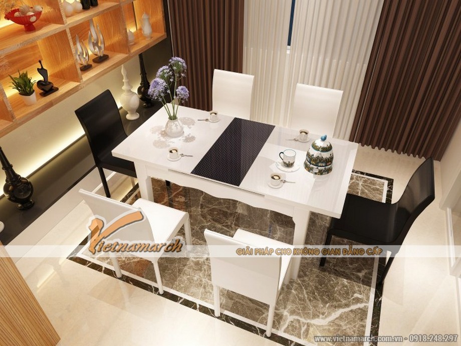 Mở rộng không gian phòng bếp với bàn ăn thông minh tone màu trắng > mo-rong-khong-gian-bep-voi-ban-an-mau-trang-06