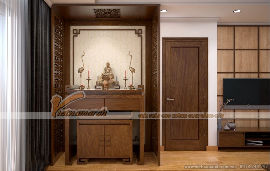 Mẫu nội thất phòng thờ đẹp gỗ hương cho chung cư > mẫu nội thất phòng thờ đẹp gỗ hương cho chung cư 1
