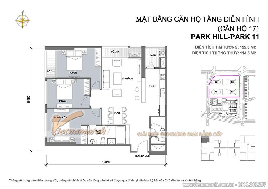PHƯƠNG ÁN: thiết kế nội thất hiện đại cho căn hộ Park 11 chung cư Park Hill – Times City > 