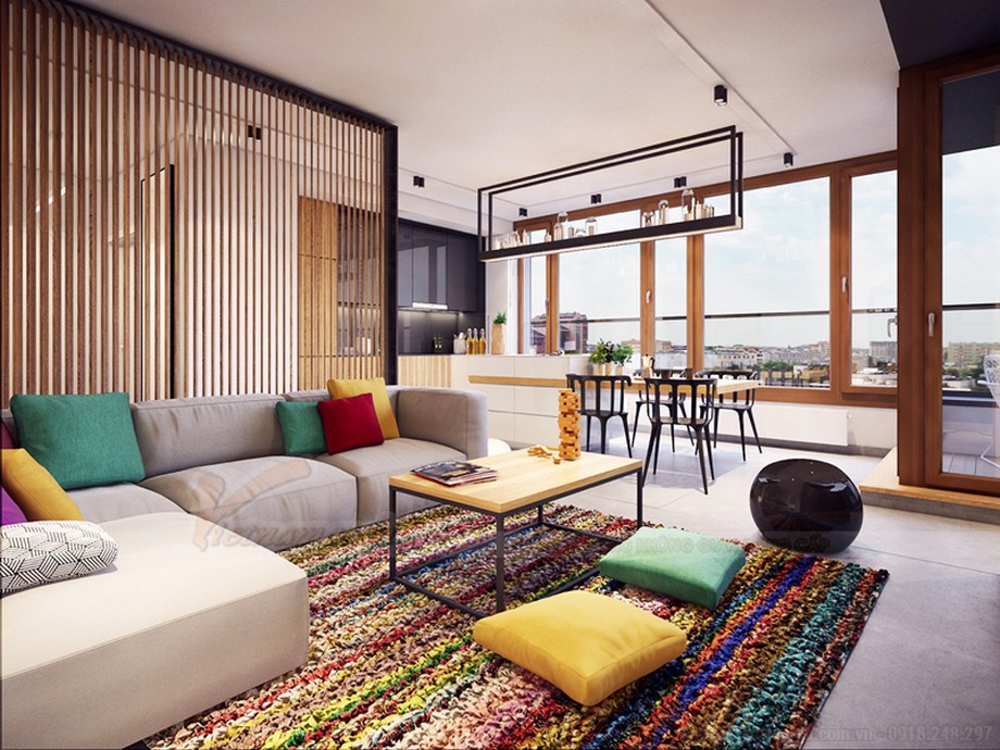 ĐÁNG XEM: 11 ý tưởng táo bạo thiết kế nội thất phòng khách căn hộ Park Hill Times City > 