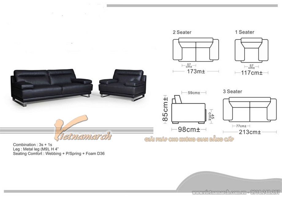 Mẫu Sofa Malaysia khung gỗ dầu cao cấp mới nhất 