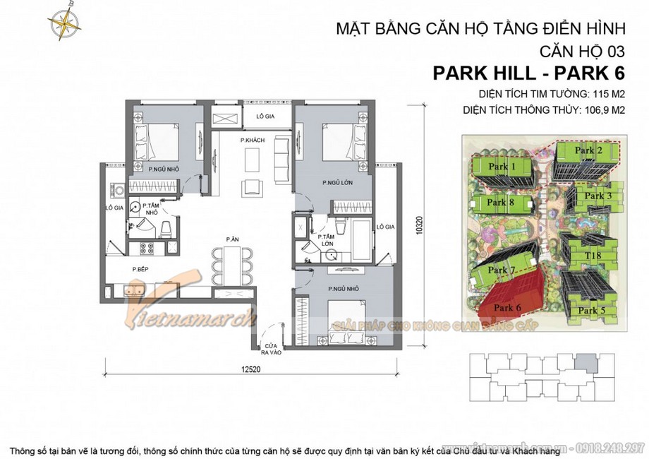 Ý TƯỞNG: Thiết kế nội thất chung cư Park Hill phong cách hiện đại > 