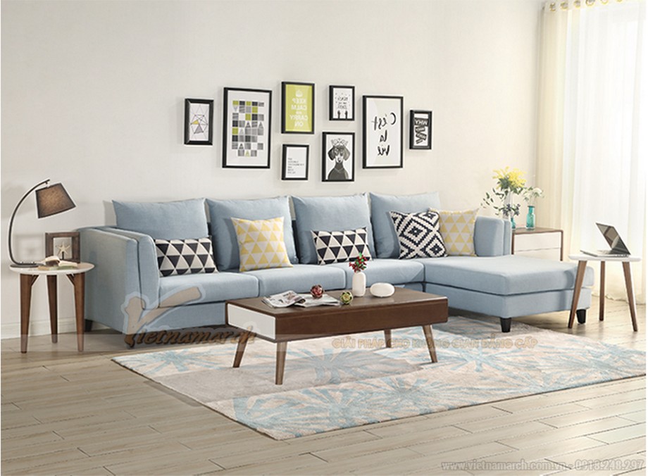 Mẫu ghế sofa nỉ thanh lịch cho gia đình hiện đại Mã: NG317 > Mẫu ghế sofa nỉ thanh lịch cho gia đình hiện đại