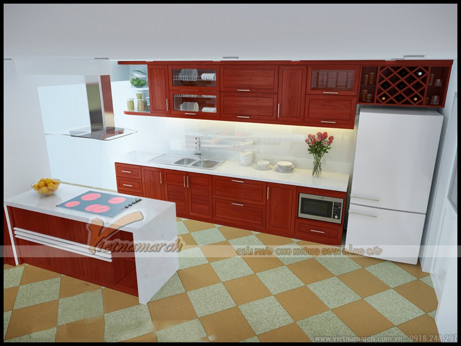 Những mẫu tủ bếp cao cấp bằng gỗ giáng hương > Mau-tu-bep-giang-huong-02