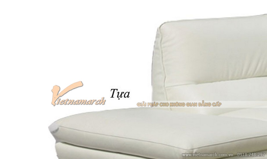 Bộ sofa da nhập khẩu chữ L thiết kế sang trọng cho phòng khách rộng