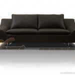 Ghế sofa da Malaysia màu đen huyền bí cho phòng khách gia đình