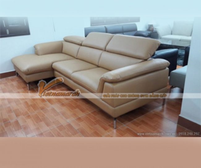 Ngắm nhìn mẫu sofa da góc Italia cho phòng khách ấn tượng