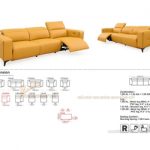 Nổi bật với mẫu ghế sofa da màu vàng tươi tắn nhập khẩu Đài Loan