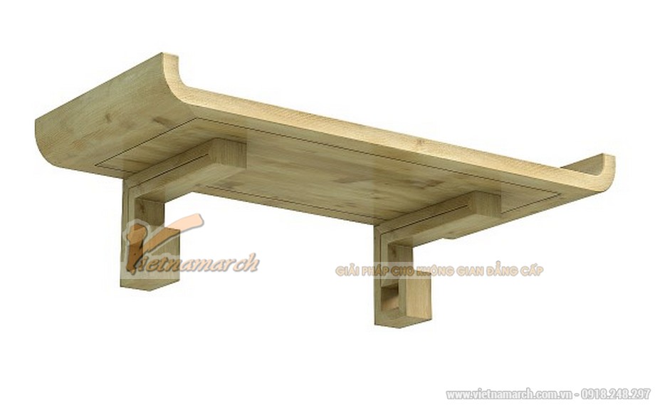 Những mẫu bàn thờ treo hiện đại làm bằng gỗ sồi siêu đẹp > Bàn thờ treo gỗ sồi đẹp