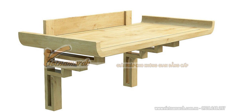 Những mẫu bàn thờ treo hiện đại làm bằng gỗ sồi siêu đẹp > Mẫu bàn thờ treo đẹp 