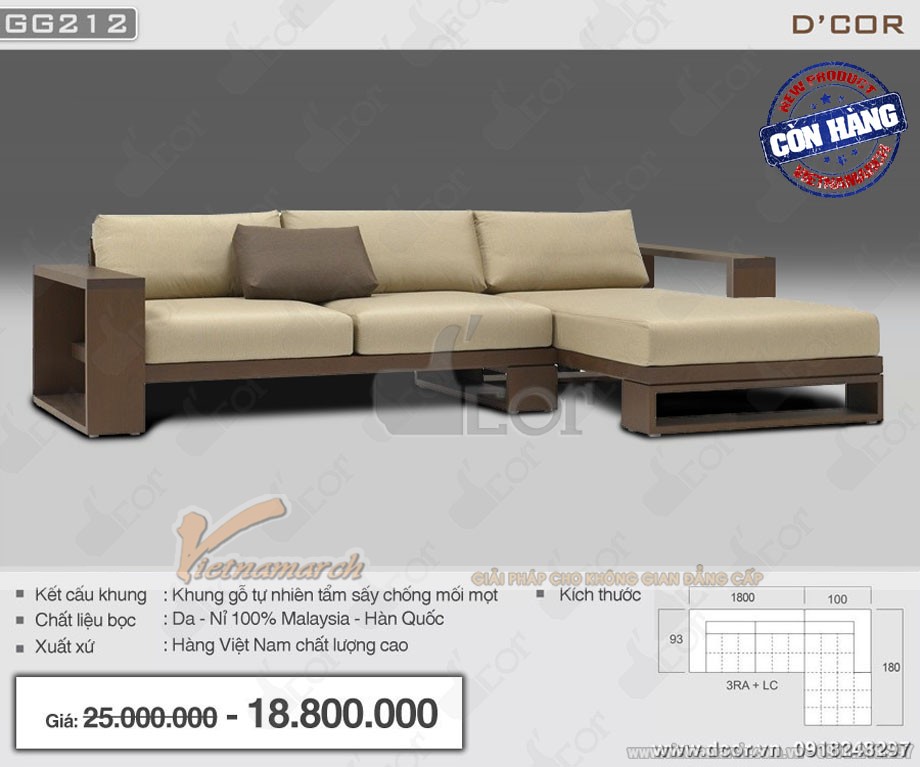 Vẻ đẹp thuần khiết khó có thể chối từ của mẫu sofa gỗ nỉ GG212 cho nội thất hiện đại > mau-sofa-go-ni-NG212-thanh-lich