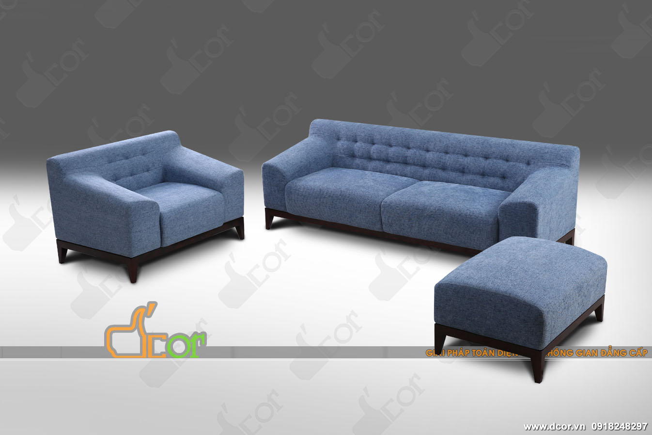Mẫu sofa vải nỉ thiết kế cực kì đơn giản nhưng hứa hẹn bứt phá nhất cho không gian nội thất > sofa-vai-ni-nv312