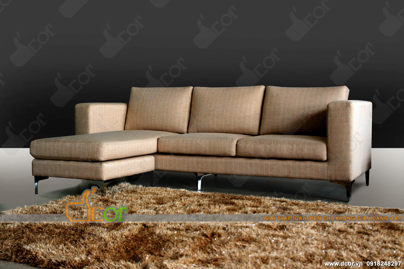 Mẫu ghế sofa vải nỉ NV314 thiết kế linh hoạt, thông minh làm chao đảo showroom nội thất Vietnamarch > 