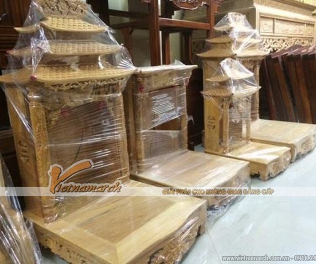 Những mẫu bàn thờ Thần Tài, Ông Địa truyền thống ấn tượng