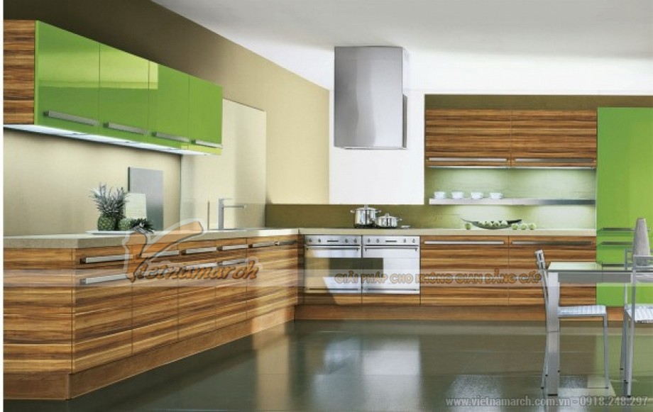 Chiêm ngưỡng những mẫu tủ bếp Arcylic đẹp mê mẩn. > tu-bep-Acrylic-dep-08