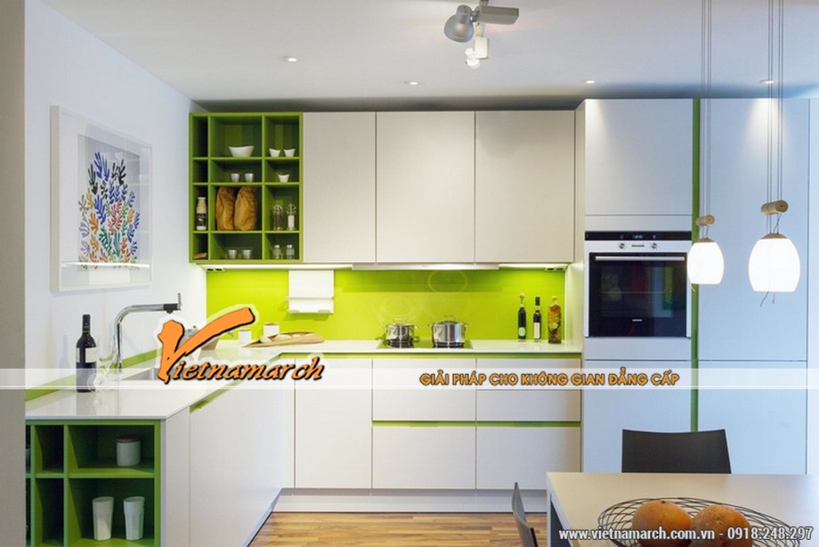 Gợi ý những mẫu tủ bếp cao cấp màu trắng đẹp tinh tế cho không gian bếp hiện đại > tu-bep-mau-trang-dep-tinh-te-01