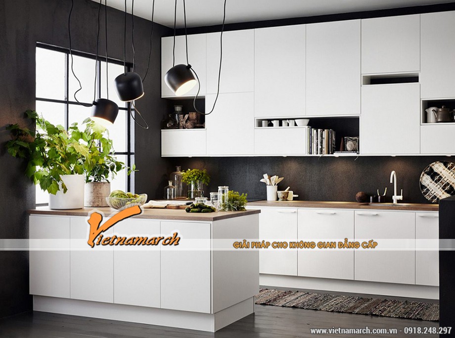 Gợi ý những mẫu tủ bếp cao cấp màu trắng đẹp tinh tế cho không gian bếp hiện đại > tu-bep-mau-trang-dep-tinh-te-02