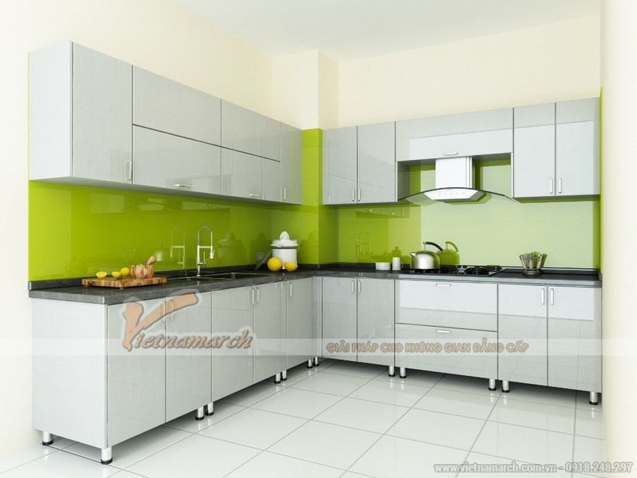 Mẫu tủ bếp nhỏ xinh cho không gian bếp chật hẹp > tu-bep-nho-xinh-02