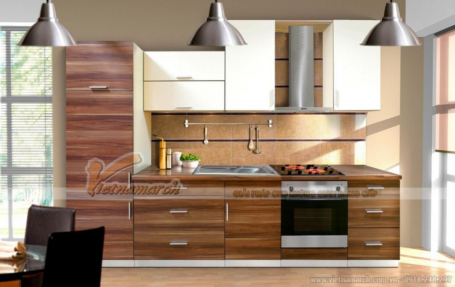 Mẫu tủ bếp nhỏ xinh cho không gian bếp chật hẹp > tu-bep-nho-xinh-04