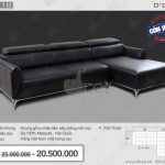 Bộ ghế sofa góc chất liệu da malaysia DG110 – Tinh tế từng chi tiết