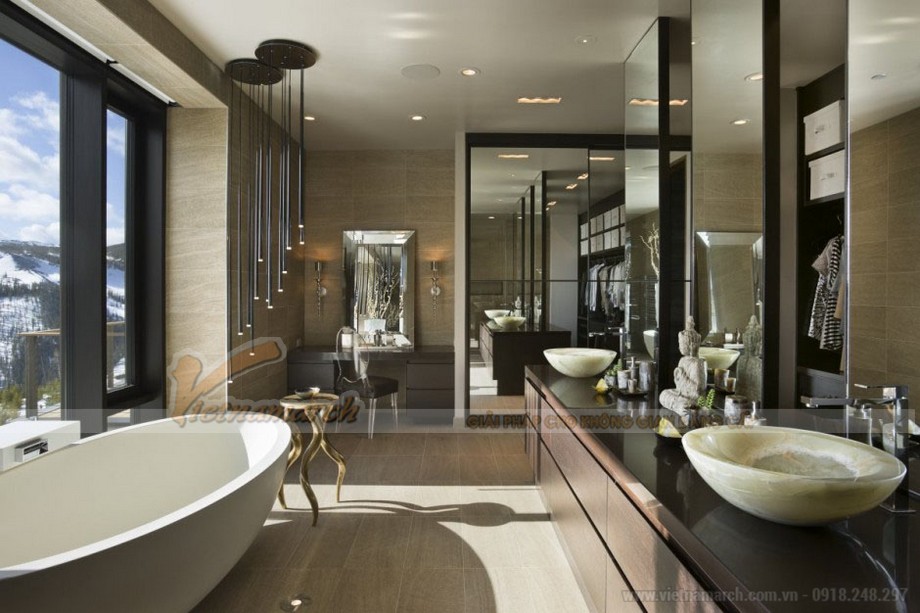 Thiết kế phòng tắm phù hợp với mọi không gian gia đình > Lựa chọn màu sắc hài hòa phù hợp cho không gian phòng tắm