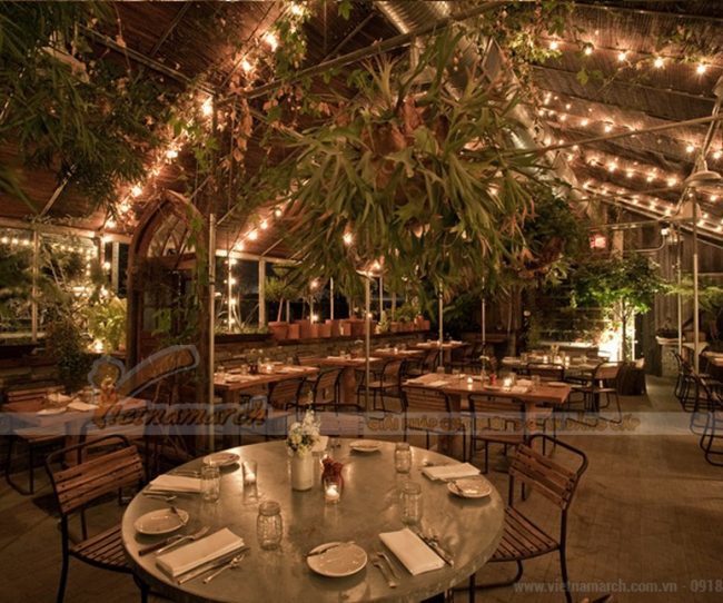 Top 5 thiết kế quán cà phê đẹp theo phong cách sân vườn hoàn hảo nhất