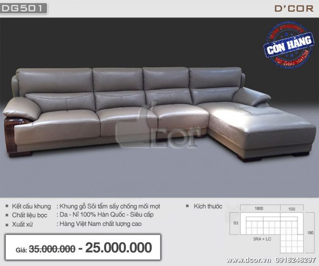 Cực kỳ ấn tượng với mẫu Sofa Đài Loan DG501 sang trọng, bắt mắt