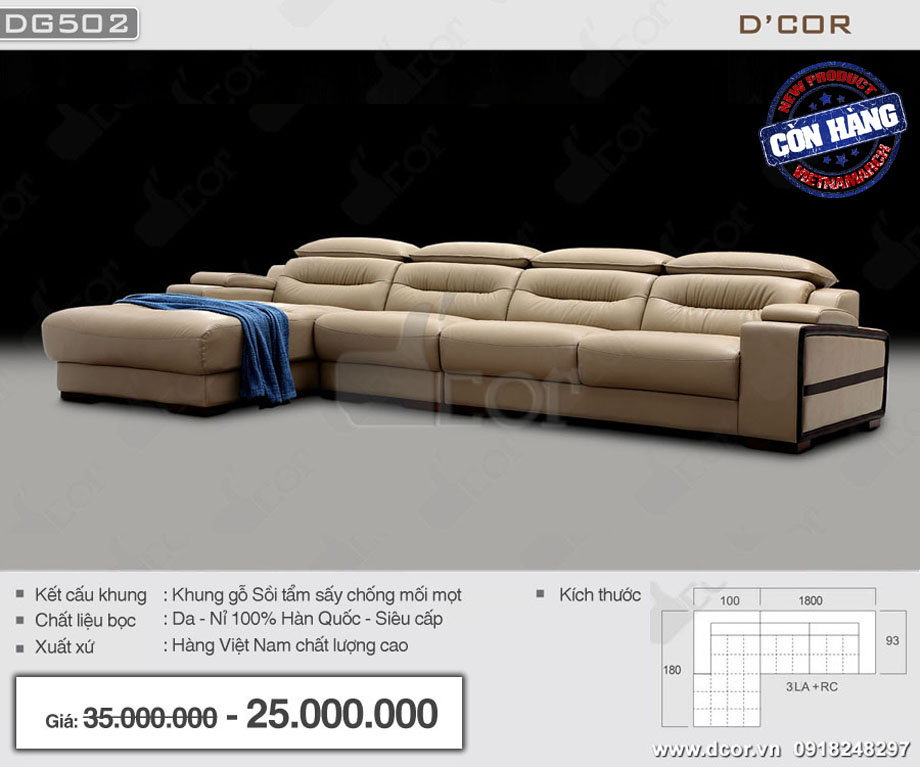 Độc đáo, mới lạ với mẫu sofa da góc nhập khẩu DG502 cho phòng khách > doc-dao-moi-la-voi-mau-sofa-da-nhap-khau