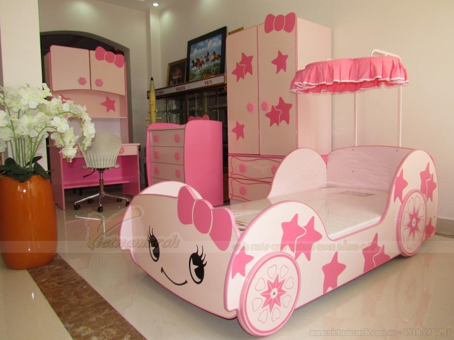 Thiết kế nội thất thông minh phòng ngủ cho trẻ giúp kích thích phát triển trí não. > 